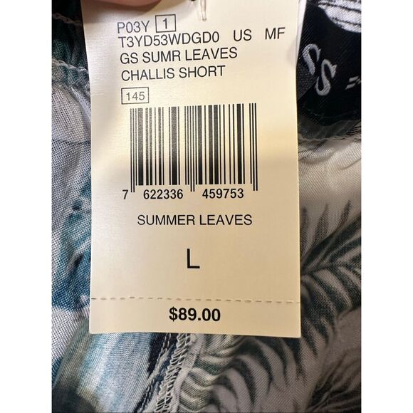 Guess Summer Leaves Challis Men’s Shorts, size Large, NWT - Picture 5 of 10